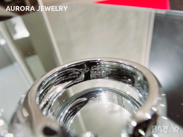 CARTIER Panthere de Cartier Silver Black Дамски Пръстен, снимка 7 - Пръстени - 52870354