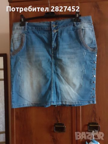 Лот от дамска тениска и дънкова пола-обща цена 20лв , снимка 4 - Тениски - 46462636