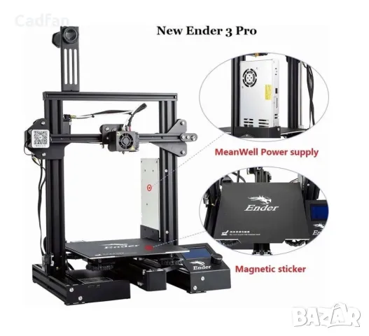 3D принтер Creality Ender 3 PRO, снимка 4 - Принтери, копири, скенери - 48001138