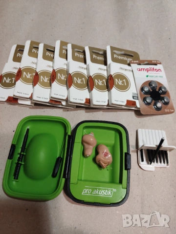 2бр.Phonak вътреушни слухови апарата на Pro Akustik с 50бр.батерии+резервни филтри, снимка 7 - Медицинска апаратура - 53091873