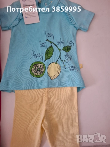 Срт от рокличка и клинче с туника  ,марка Rach, снимка 2 - Бебешки рокли - 54078685