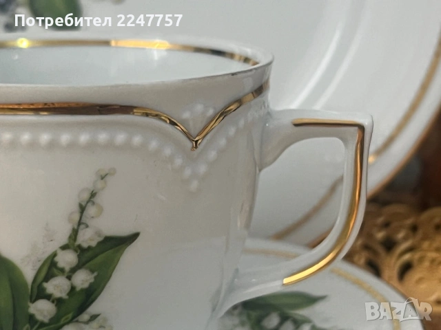 Троен сет порцелан Момина Сълза , снимка 3 - Антикварни и старинни предмети - 53056789