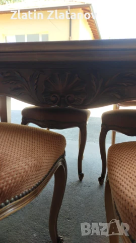 Маса с 6 стола стил Луи XV!