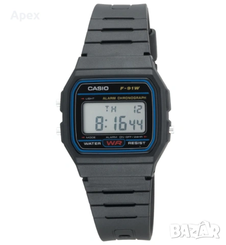 Часовник Casio F-91W-1.Оригинален Касио F-91W. Класически и Нови Модели Часовници Касио и Q&Q QQ, снимка 2 - Мъжки - 54175082