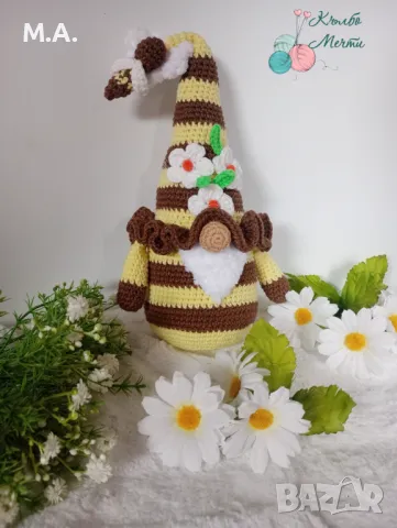 Пролетна декорация - ръчна изработка , снимка 4 - Декорация за дома - 49766384