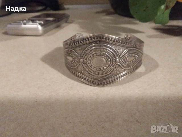 Дамска сребърна гривна, снимка 4 - Гривни - 52203902