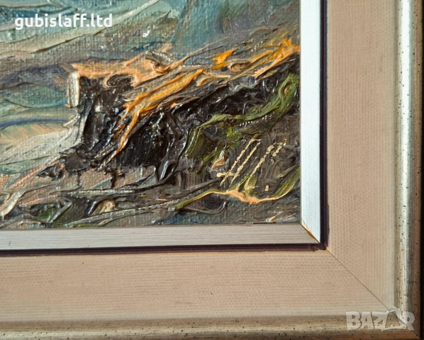 Картина, море, худ. А. Симеонов, снимка 3 - Картини - 54132855