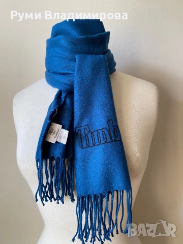 Синьозелен шал Timberland  , снимка 3 - Шалове - 53690185