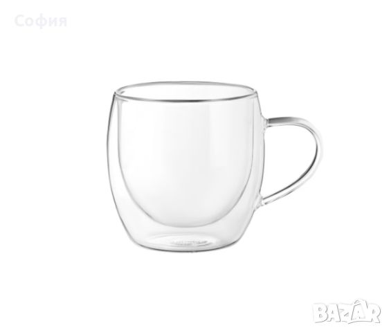 Стъклена чаша за кафе с двойно дъно 200ml, снимка 3 - Чаши - 45960928