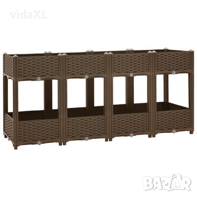 vidaXL Повдигната леха, 160x40x71 см, полипропилен(SKU:316522, снимка 1 - Други - 45986877