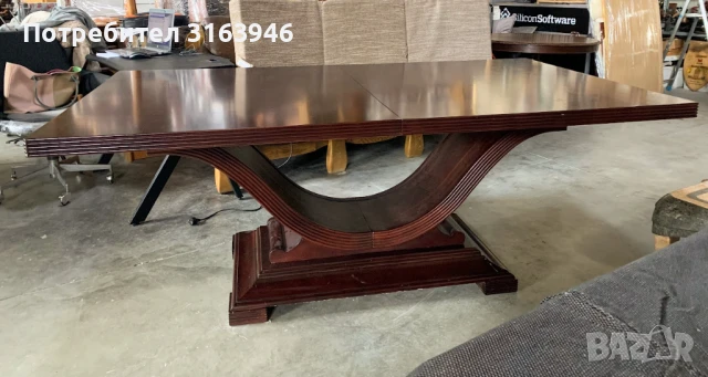 Луксозна масивна трапезна маса от масивно дърво класически американски стил, снимка 2 - Маси - 51062315