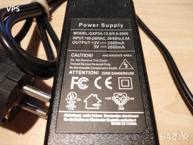 Адаптер GXP34-12.0/5.0-2000 6 pin din, снимка 2 - Чанти, стативи, аксесоари - 52346271