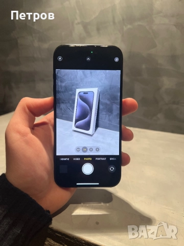 КАТО НОВ Iphone 15 Pro 256 GB Blue Titanium, снимка 10 - Apple iPhone - 52887749