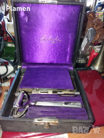 Стара английска самобръсначка от края на 19 век, снимка 1