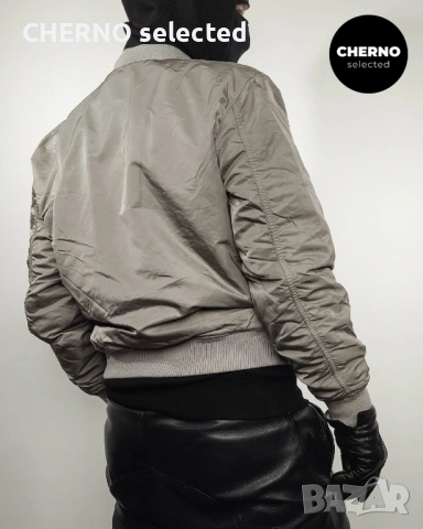 Мъжко бомбър яке ALPHA INDUSTRIES MA-1 Flight Bomber Jacket – размер XL•L – отлично състояние, снимка 11 - Якета - 52977206