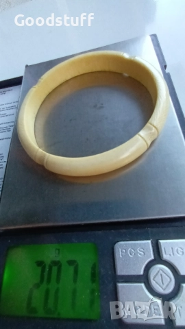 Слонова кост гривна Стара винтидж , снимка 5 - Гривни - 51954352