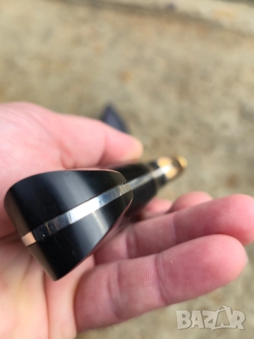 Ръчно изработен нож Черен Текстолит, снимка 9 - Ножове - 52323092