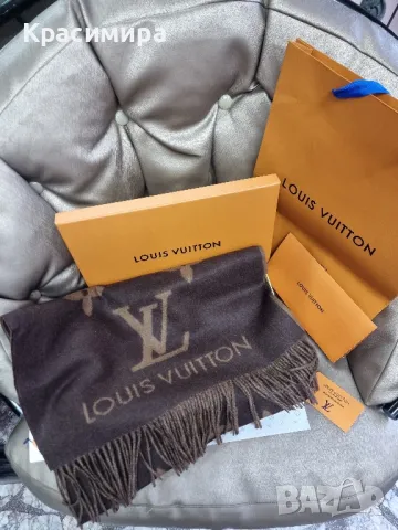 шал Louis Vuitton 100%. кашмир, снимка 1