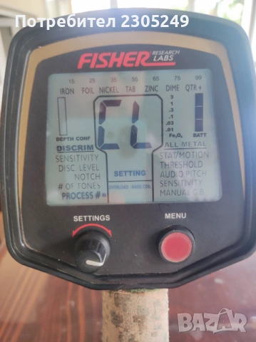 Fisher f75 ltd металотърсач, снимка 4 - Друга електроника - 53697538