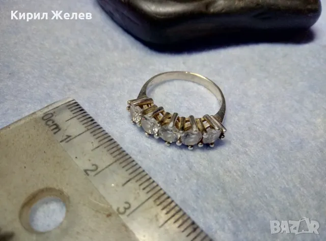 АВТОРСКИ СКЪПОЦЕНЕН СРЕБЪРЕН ПРЪСТЕН СРЕБРО 925 с ПЕЧАТ на БИЖУТЕРА и ФАСЕТИРАНИ СКЪПИ ЦИРКОНИ 50131, снимка 13 - Пръстени - 49876882