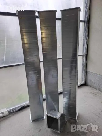 3 бр. правоъгълни въздуховоди с коляно, снимка 2 - Обзавеждане на кухня - 49368323