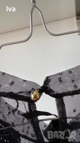 Готическа рокля Wednesday Уенсдей с твърди подплънки Alessa, снимка 5 - Рокли - 51856624