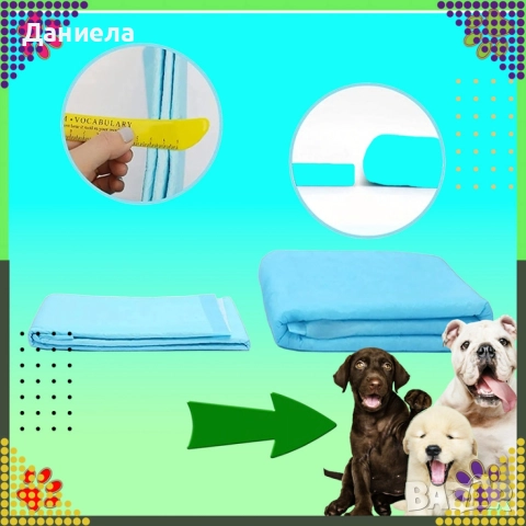 Хигиенни пелени-подложки за кучета XL 40х60 см – силно абсорбиращи и непромокаеми 20 броя, снимка 7 - За кучета - 52930419