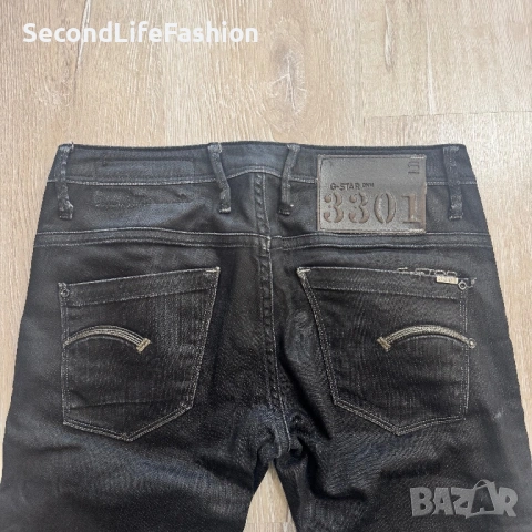 Дамски дънки с ниска талия G-Star Raw Bexter, черни тесни слим размер W27 L32, снимка 6 - Дънки - 53258838