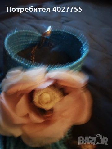 Колие от сини камъни с цвете, снимка 2 - Колиета, медальони, синджири - 53613610