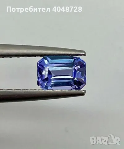 Естествен инвестиционен танзанит 1.27ct. „Синьо-виолетово“, снимка 1 - Други - 48982816