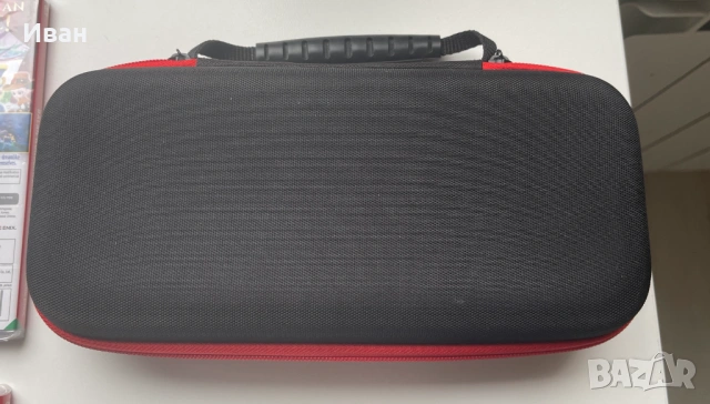Твърд калъф за Nintendo Switch OLED червено-черно, снимка 3 - Аксесоари - 53943010