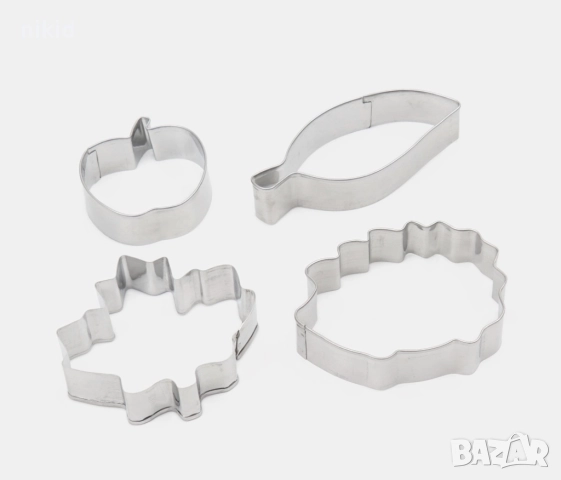 Таралеж листо ябълка метална форма резец за сладки тесто сладки бисквитки, снимка 2 - Форми - 51566337