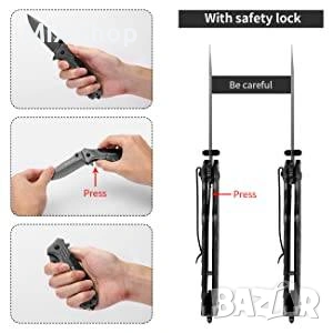 Нов Сгъваем, джобен нож, острие, резец, отварачка 4 в 1, Morpilot, снимка 2 - Други инструменти - 53914639