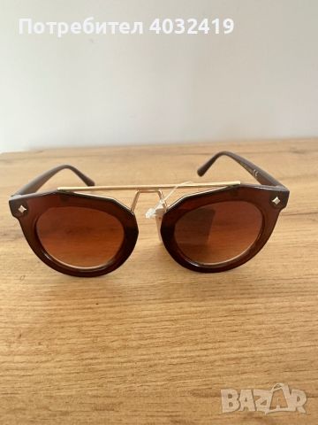 Дамски слънчеви очила с кафяви рамки
