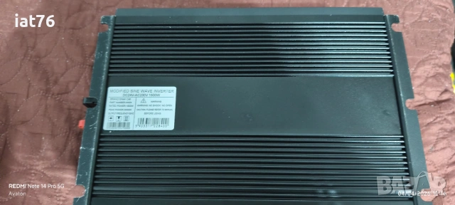 Green cell инвертор 1500W/24V чиста синусоида, снимка 4 - Друга електроника - 54098784