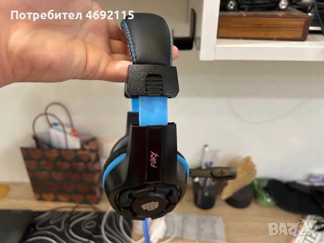Гейминг слушалки Fury Wildcat, снимка 5 - Слушалки, hands-free - 52922216