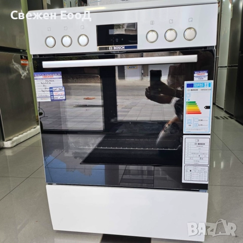 готварска печка BOSCH - 60 sm.- бяла