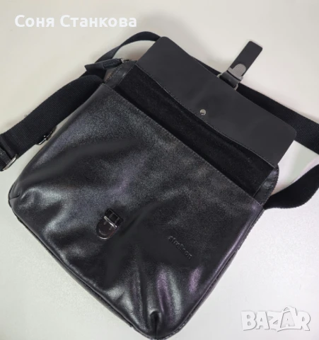 STRELLSON - Мъжка чанта за през рамо - естествена кожа, снимка 2 - Чанти - 51296798