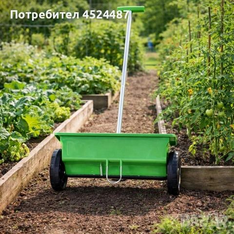 Ръчна градинска сеялка 6L с колела, снимка 8 - Градинска техника - 53931037