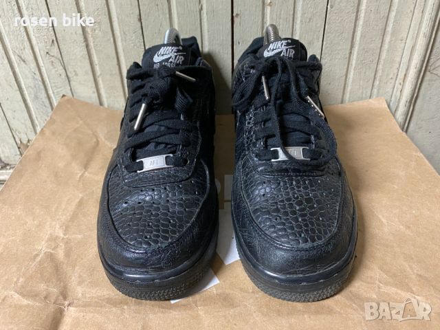 Nike Air Force 1 07 Premium Black Metallic Silver'оригинални маратонки, снимка 3 - Маратонки - 45424340