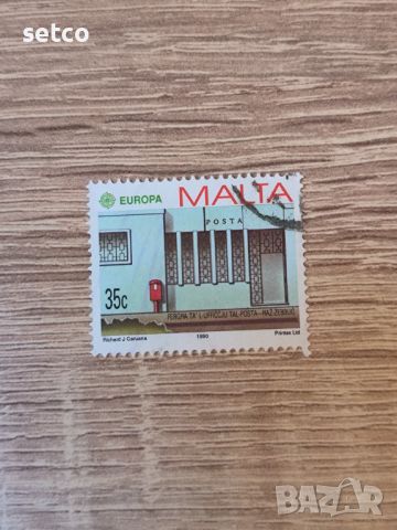 Малта Европа 1990 г., снимка 1 - Филателия - 46272654