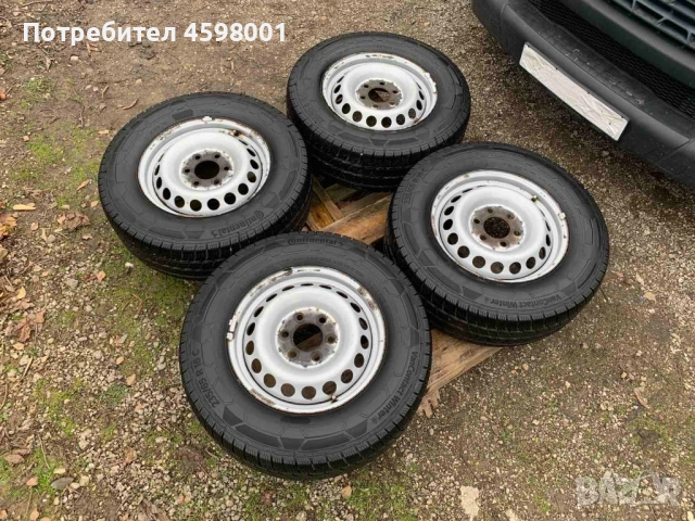 4бр.Нови Зимни Гуми Continental 235/65/16C DOT2624+Джанти 16цола 6x130 за Sprinter,Crafter, снимка 3 - Гуми и джанти - 52554649