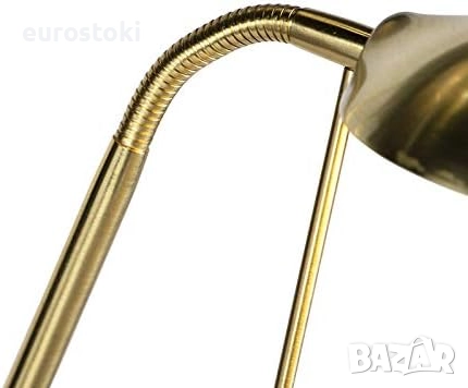 Qazqa Diva 2 - Модерна подова лампа, месинг с LED светлина с димер, за четене, с 2 лампи - Стоманена, снимка 5 - Лампиони - 52030496