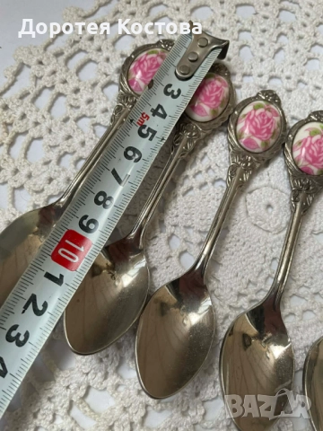 Красиви лъжички от Япония с порцелан, снимка 4 - Антикварни и старинни предмети - 52641592