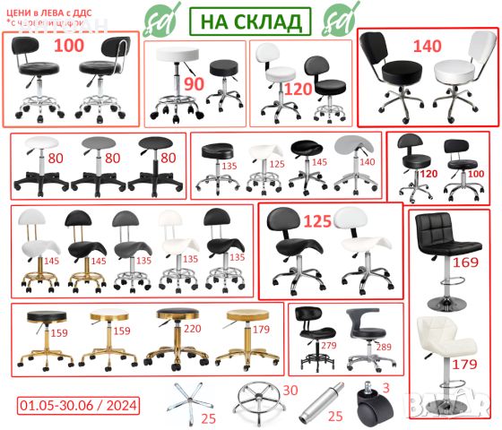 Нов козметичен стол 440лв - Ново Козметично легло   за масаж и козметика 299, снимка 4 - Кушетки - 43459243