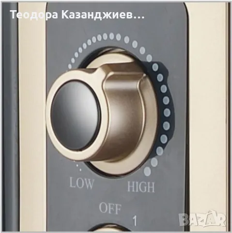 Радиатор, 2500W,13 ребра,3 степени,Поставка за дрехи,Регулируем термостат, снимка 3 - Отоплителни печки - 47585673