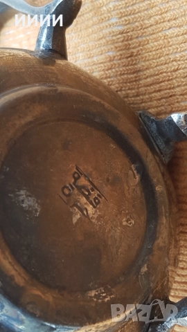 Посребрен чайник, снимка 3 - Антикварни и старинни предмети - 51890690