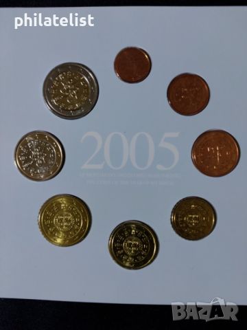 Португалия 2005 II - Комплектен банков евро сет от 1 цент до 2 евро BABY MINT SET, снимка 2 - Нумизматика и бонистика - 45596959