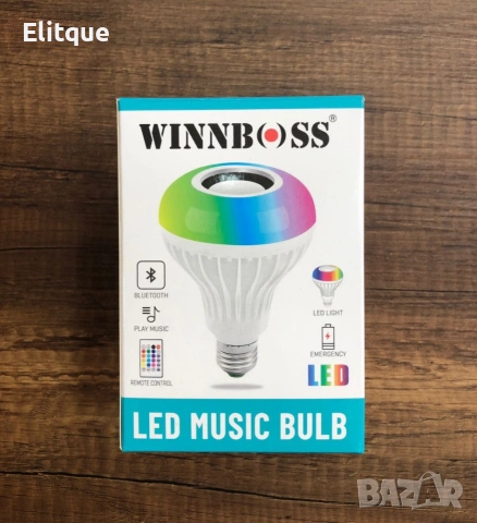 Цветна LED крушка с дистанционно управление – 16 цвята, снимка 2 - Лед осветление - 53432360