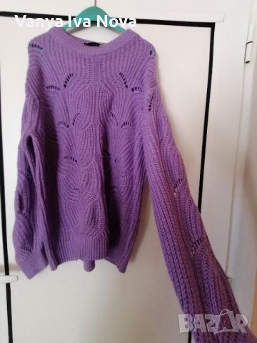 Modstrom лилав пуловер , снимка 3 - Блузи с дълъг ръкав и пуловери - 45221965